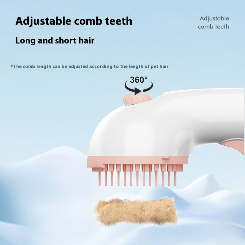 3-in-1 Pet Steam Grooming Brush – Steam Cleaning, Detangling & Hair Removal Comb