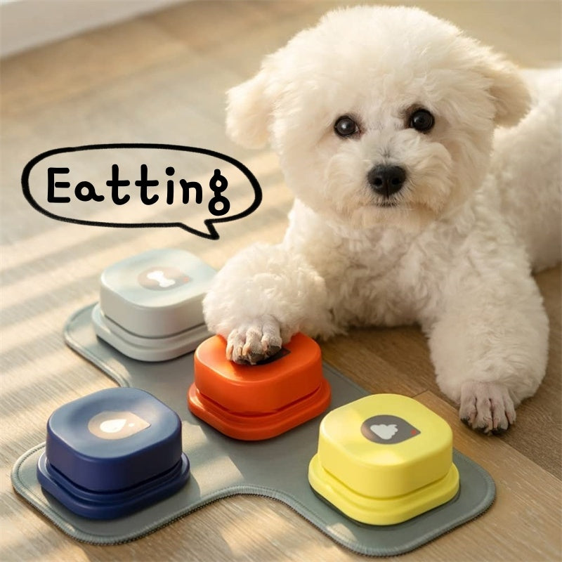 Smart Recordable Pet Talking Button – One-Click Voice Training Toy for Cats & Dogs (4 Colors)