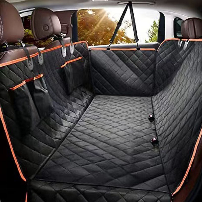 Oxford Cloth Car Rear Seat Pet Mat | Waterproof & Anti-Dirty Dog Seat Cover for Travel