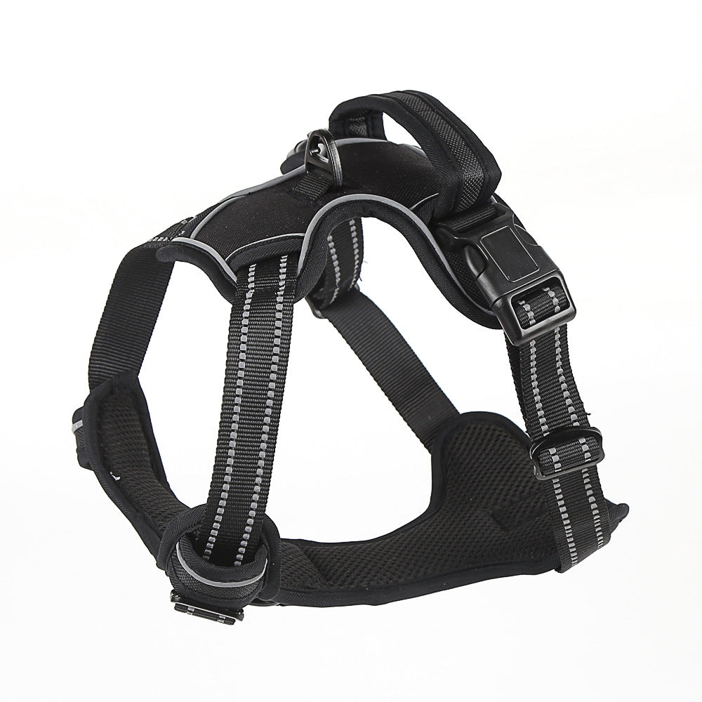 No-Pull Breathable Dog Harness with Reflective Strips | Comfortable Control Vest for Daily Walking & Training
