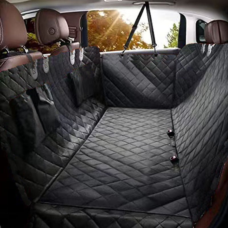 Oxford Cloth Car Rear Seat Pet Mat | Waterproof & Anti-Dirty Dog Seat Cover for Travel