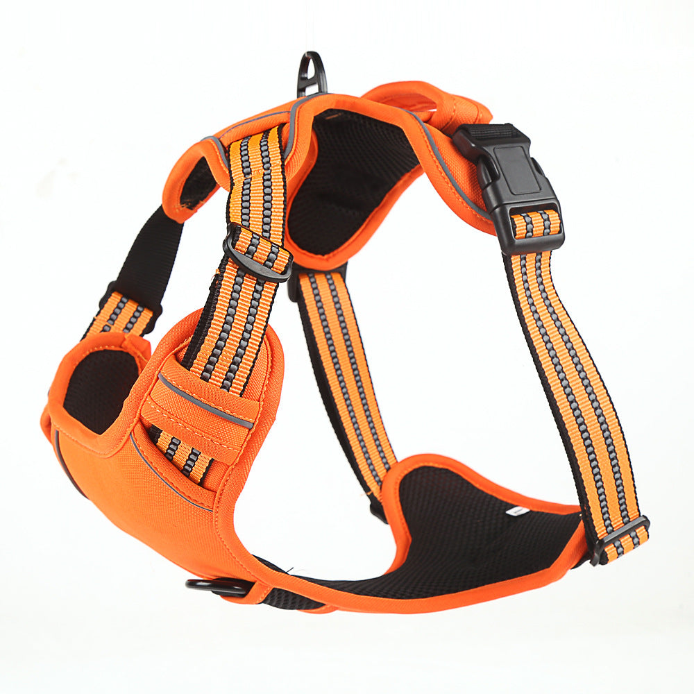 No-Pull Breathable Dog Harness with Reflective Strips | Comfortable Control Vest for Daily Walking & Training