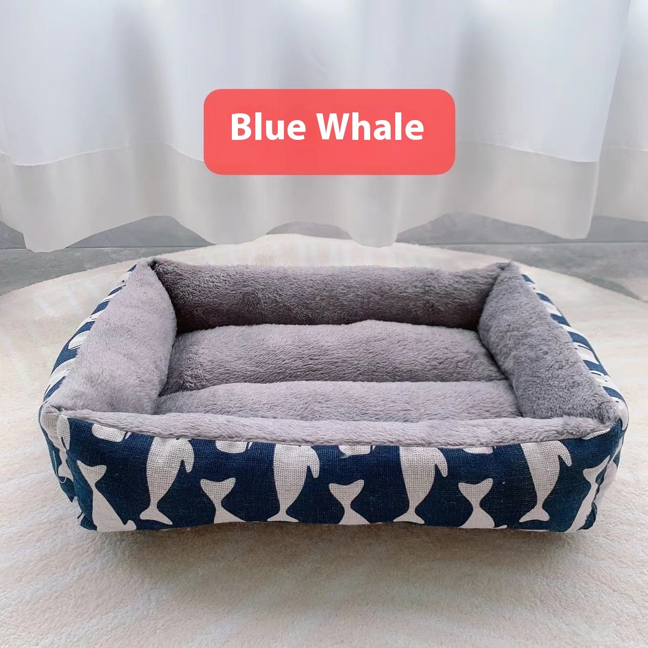 Moisture-Proof Linen Pet Bed for Dogs & Cats | Breathable, Washable Floor Mat for Indoor Pets