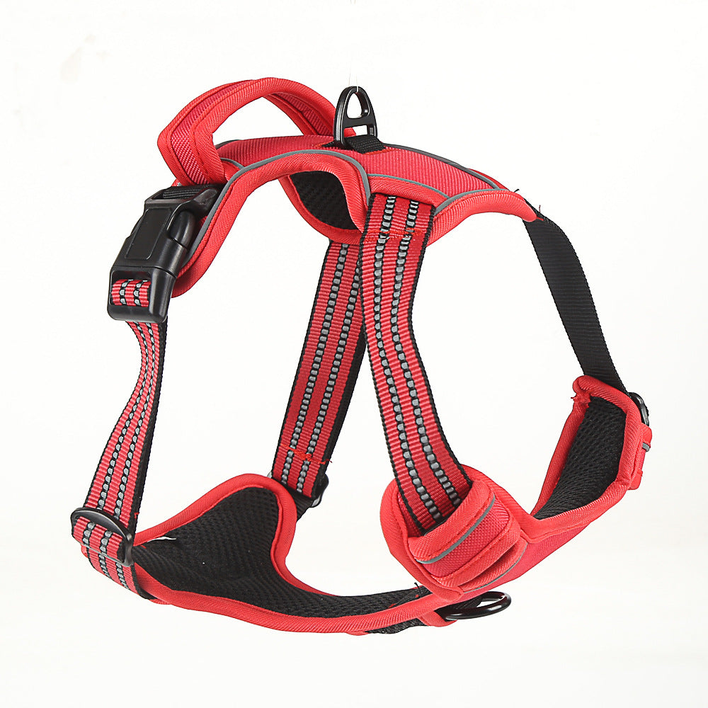 No-Pull Breathable Dog Harness with Reflective Strips | Comfortable Control Vest for Daily Walking & Training
