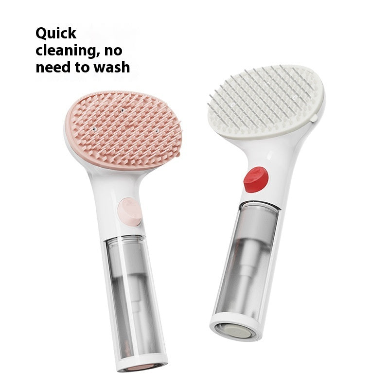 3-in-1 Pet Steam Grooming Brush – Steam Cleaning, Detangling & Hair Removal Comb