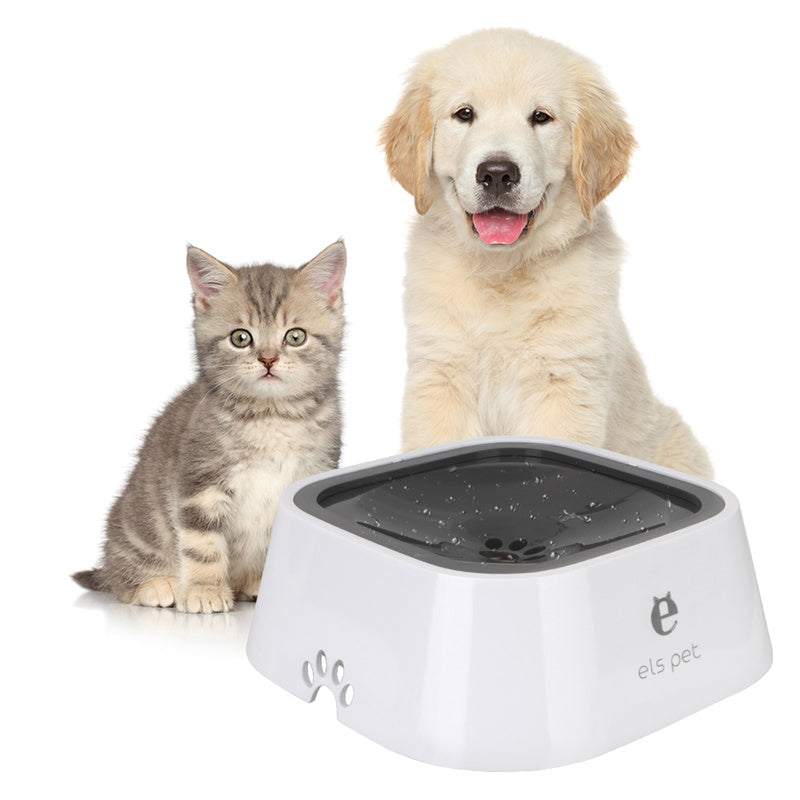 1.5L Anti-Spill Floating Water Bowl for Dogs & Cats | Slow Drinking, No-Splash Pet Water Feeder
