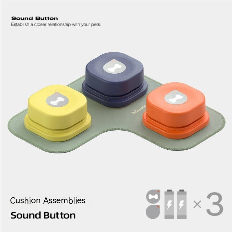 Smart Recordable Pet Talking Button – One-Click Voice Training Toy for Cats & Dogs (4 Colors)