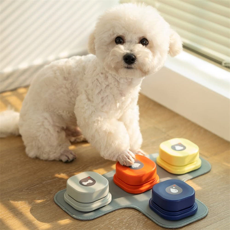Smart Recordable Pet Talking Button – One-Click Voice Training Toy for Cats & Dogs (4 Colors)