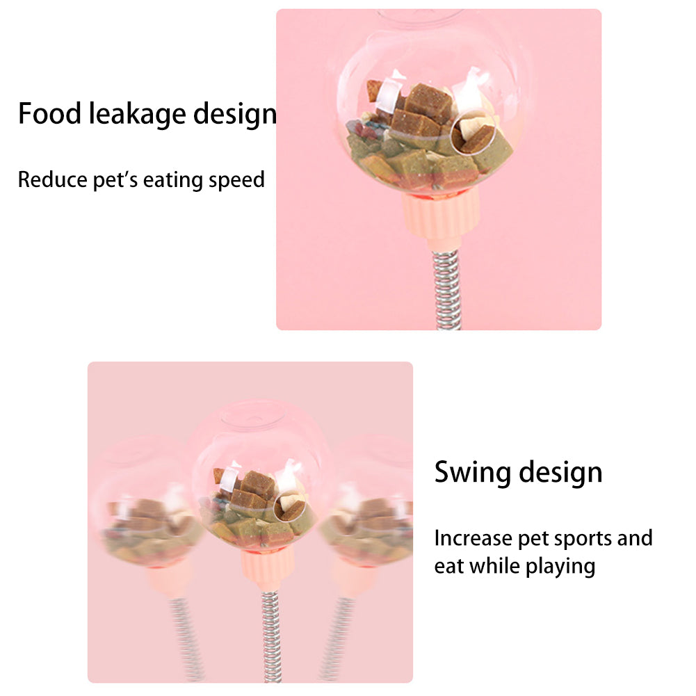 Interactive Pet Feeder Ball Toy | Leaking Food Tumbler Puzzle for Cats & Dogs – Slow Feeding & Self-Play Dispenser
