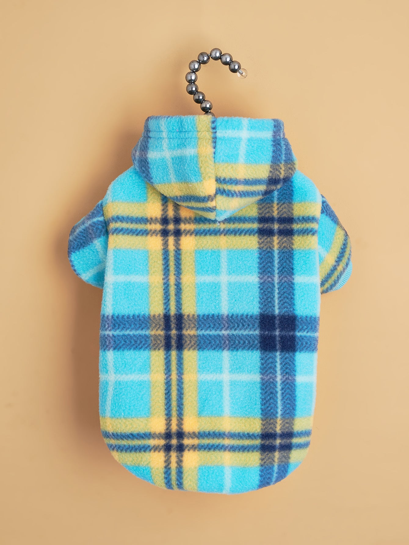 Plaid Warm Dog Hoodie | Anti-Lint Soft Winter Puppy Jacket for Small & Medium Dogs – Cozy Pet Sweater