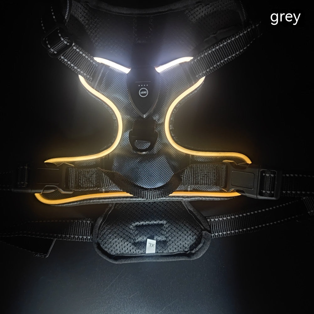 LED Luminous Pet Safety Vest for Dogs & Cats | Adjustable Night Walking Vest for Visibility & Accident Prevention